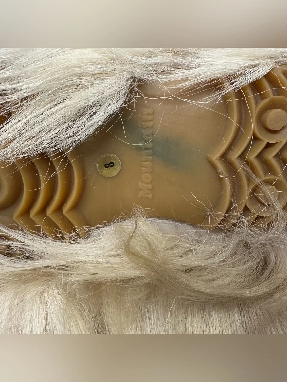 Vintage Vera Pelle Cream Goat Hair Boots